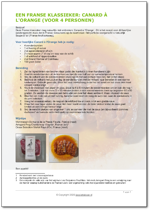 Recept eendenborst downloaden